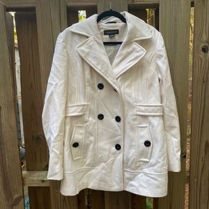 Cream pea coat